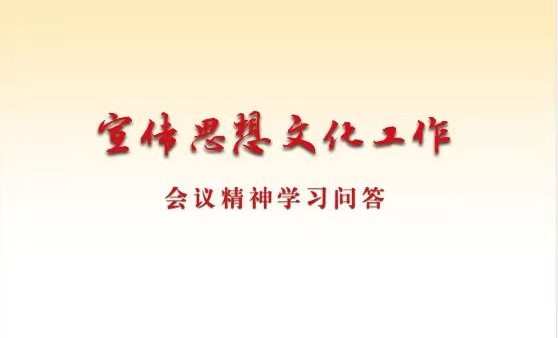 《宣传思想文化工作会议精神学习问答》电子书上线